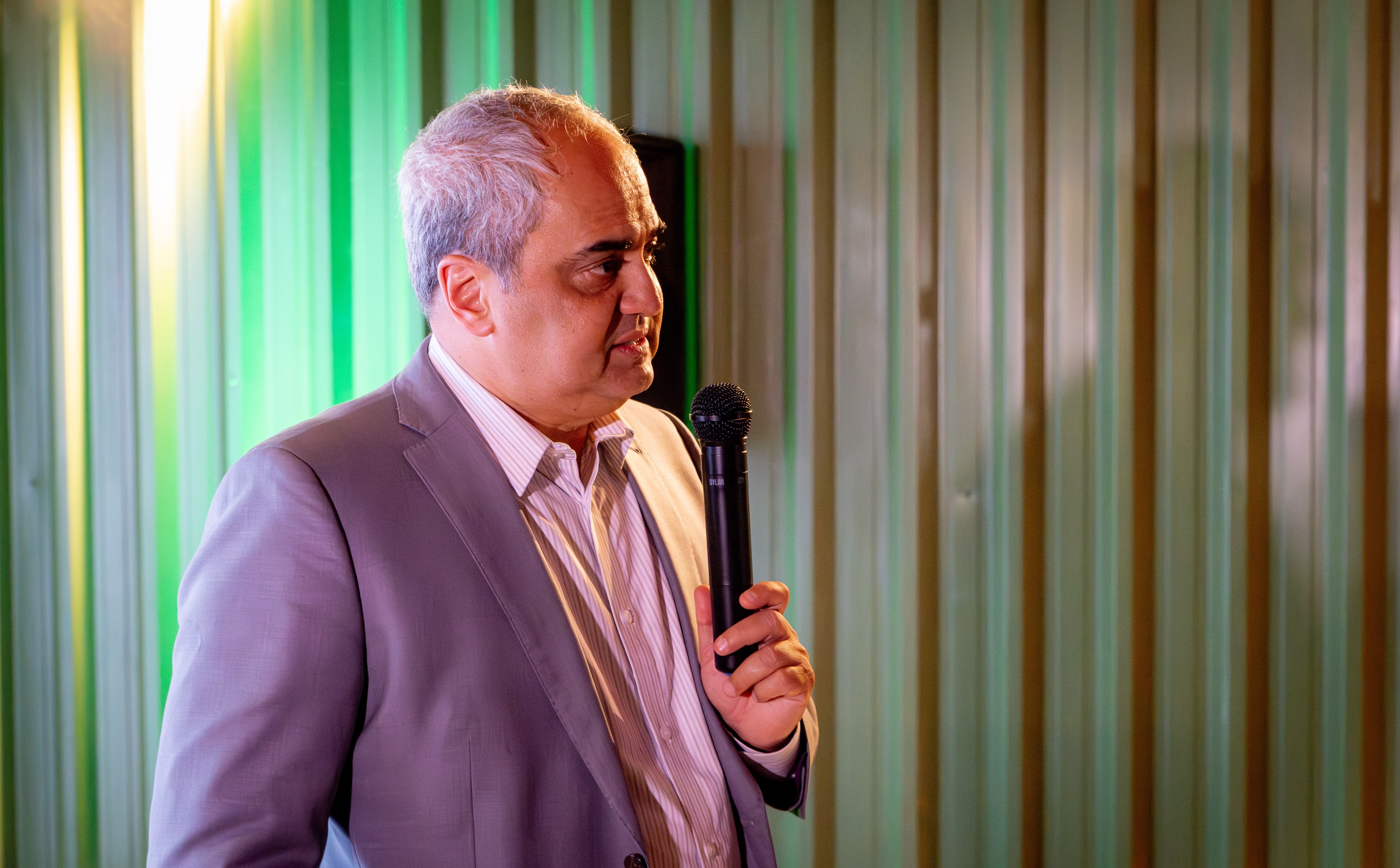 Rodrigo Fonseca, diplomata, durante apresentação do seu painel no ECON.